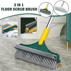 3-in-1 Floor Scrub Brush with Long Handle โ Random Color