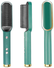 909 Hair Straightener Brush with 6 Heat Settings