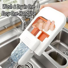 Foldable Mini Sponge Mop – Self-Squeezing Wet & Dry Cleaner