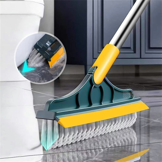 2-in-1 Floor Cleaning Brush – 120° Rotating Scrubber