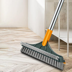 3-in-1 Floor Scrub Brush with Long Handle – Random Color