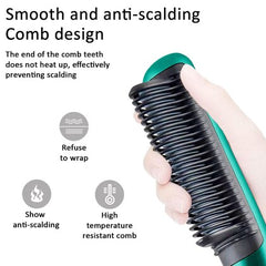 909 Hair Straightener Brush with 6 Heat Settings