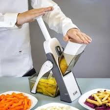 Adjustable Mandoline Vegetable Slicer – Safe Multi-Purpose Manual Cutter & Grater