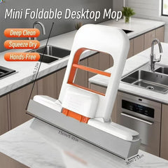 Foldable Mini Sponge Mop – Self-Squeezing Wet & Dry Cleaner