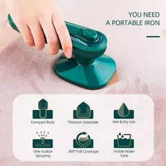 30W Steam Iron – Non-Stick Soleplate & Powerful Steam
