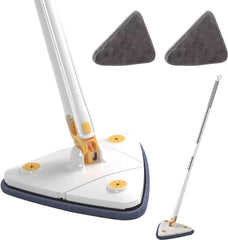 Royal Triangle Microfiber Self-Wringing Floor Mop – 360° Corner Cleaning Dust Mop