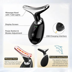 Vegena Electric Face Massager with 3 Modes & 45°C Warm Care