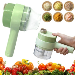 Electric Handheld Vegetable Cutter & Food Chopper – USB Rechargeable Mini Garlic & Vegetable Slicer