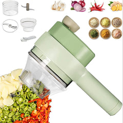 Electric Handheld Vegetable Cutter & Food Chopper – USB Rechargeable Mini Garlic & Vegetable Slicer