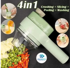 Electric Handheld Vegetable Cutter & Food Chopper – USB Rechargeable Mini Garlic & Vegetable Slicer