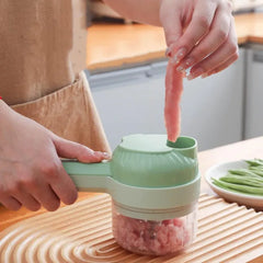 Electric Handheld Vegetable Cutter & Food Chopper – USB Rechargeable Mini Garlic & Vegetable Slicer