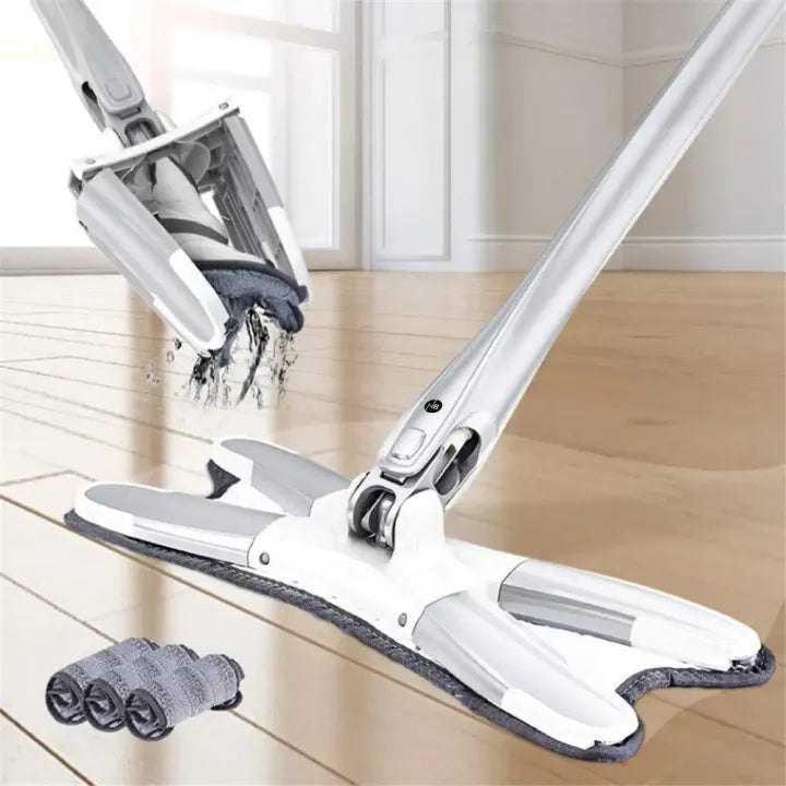 XMOP Microfiber Floor Mop with 1 Cleaning Cloth