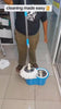 360° Spin Mop with Stainless Steel Bucket & Microfiber Head