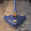 Royal Triangle Microfiber Self-Wringing Floor Mop – 360° Corner Cleaning Dust Mop