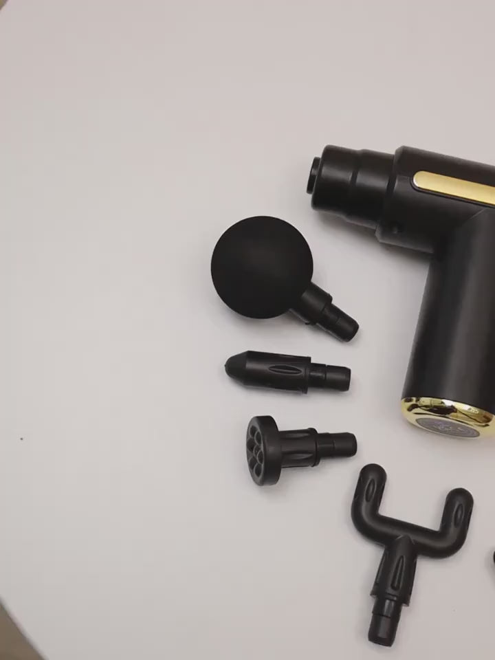 4-in-1 Electric Massage Gun with 6 Speeds