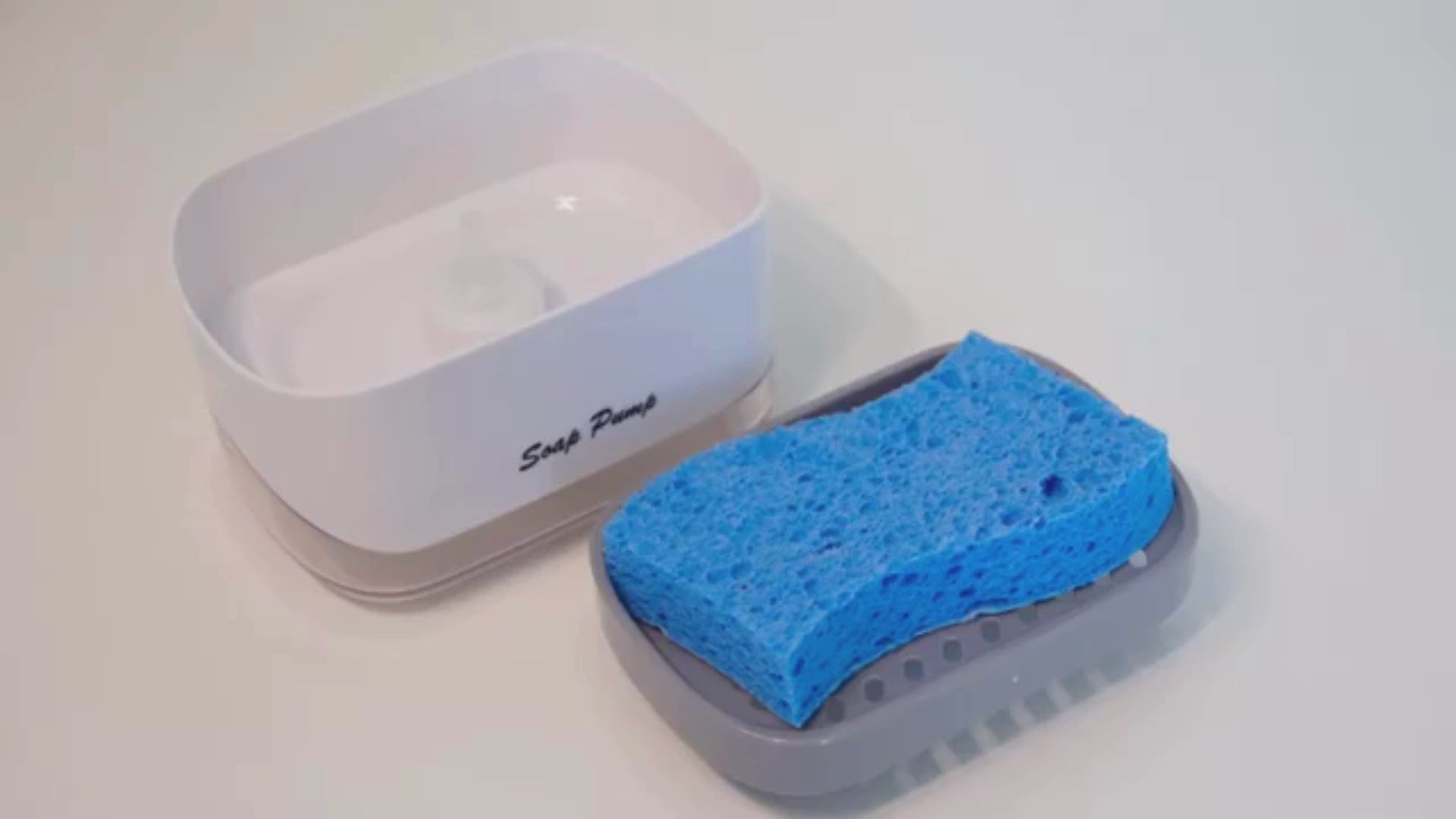 Royal 2-in-1 Soap Pump Dispenser with Sponge Holder – Kitchen Dishwashing Soap Dispenser